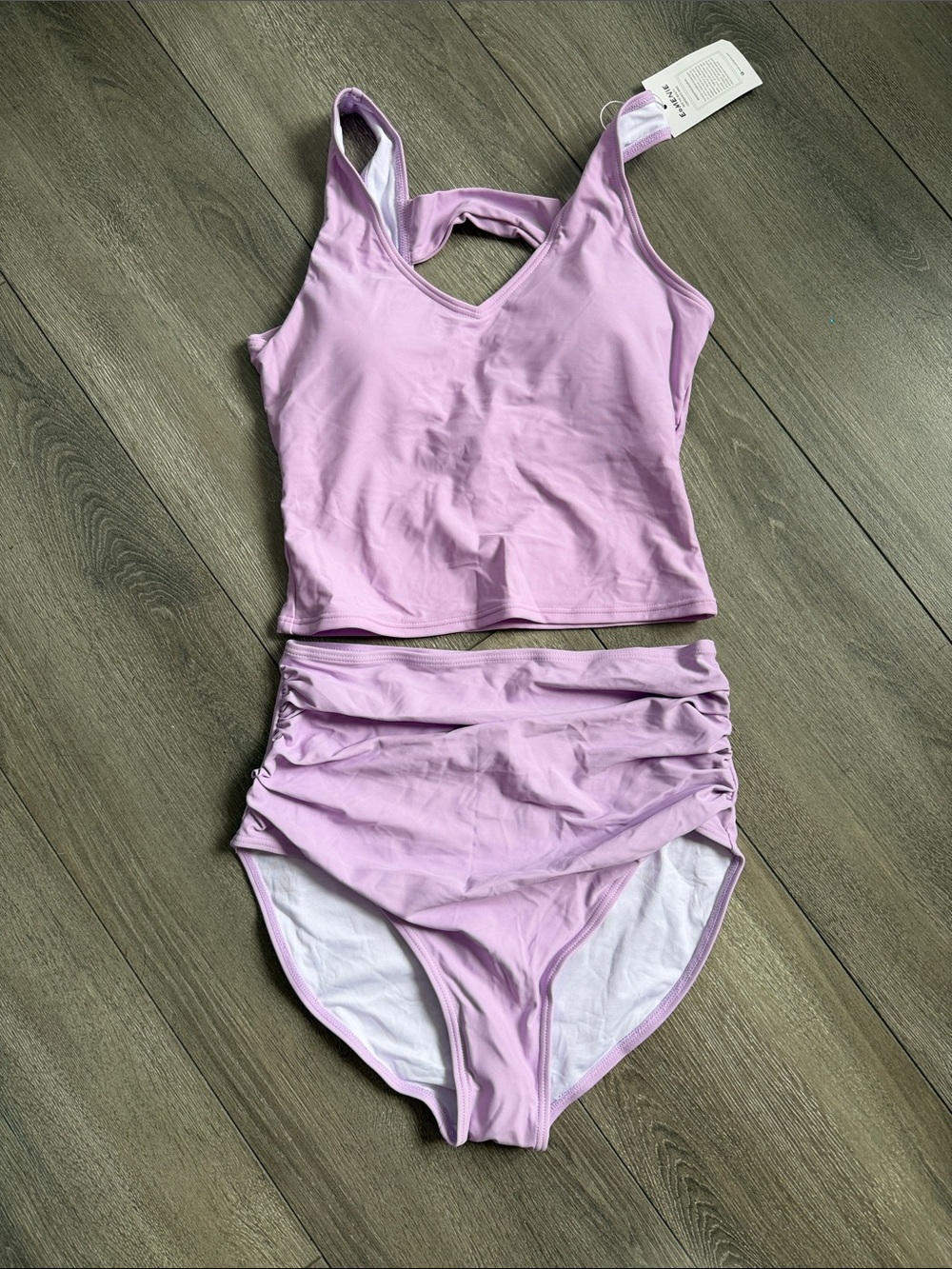 Lilac Tankini Set - Women's Two-Piece Swim Bikini SM98